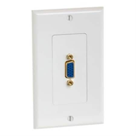 Cmple 999-N VGA 15pin Female Wall Plate - Gold Plated